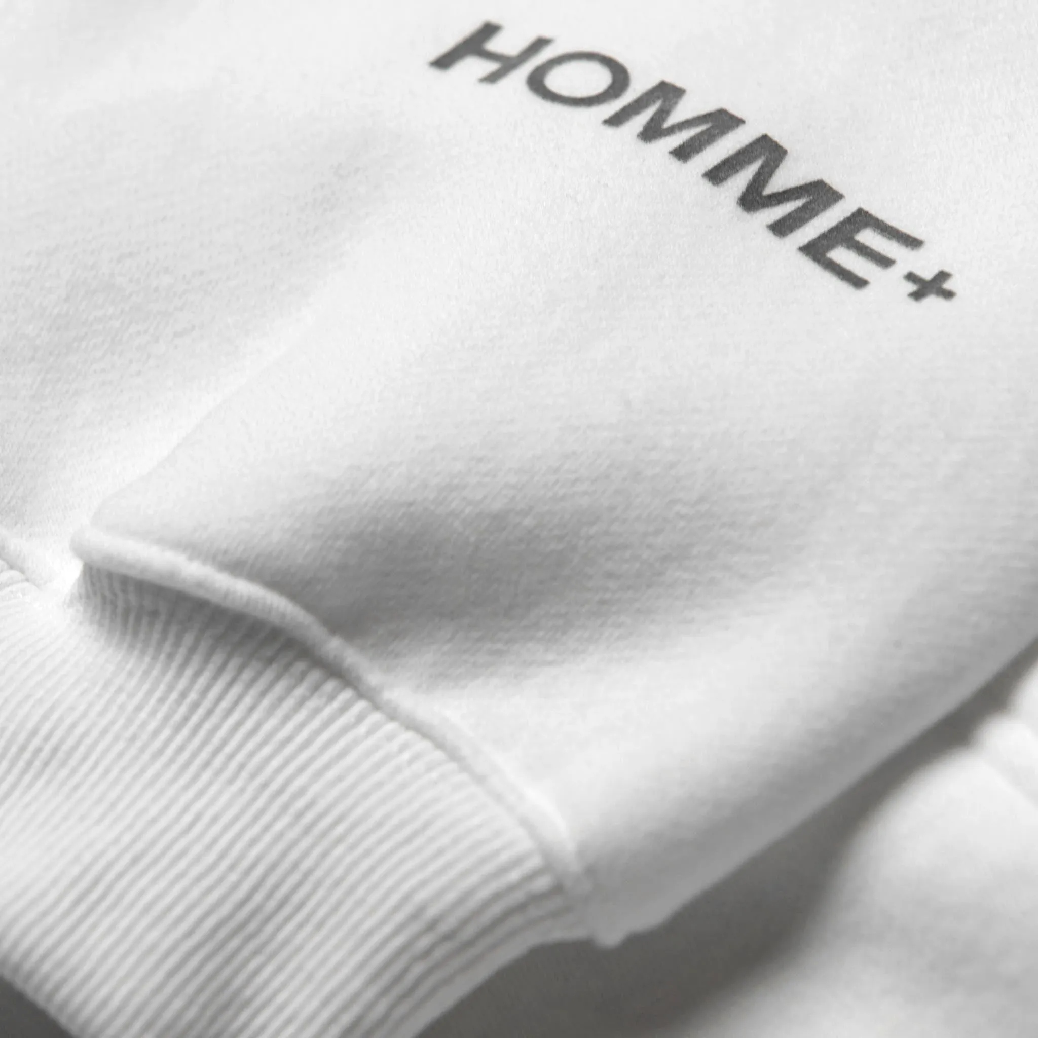 HOMME  'ESSENTIAL' Heavyweight Hoodie White