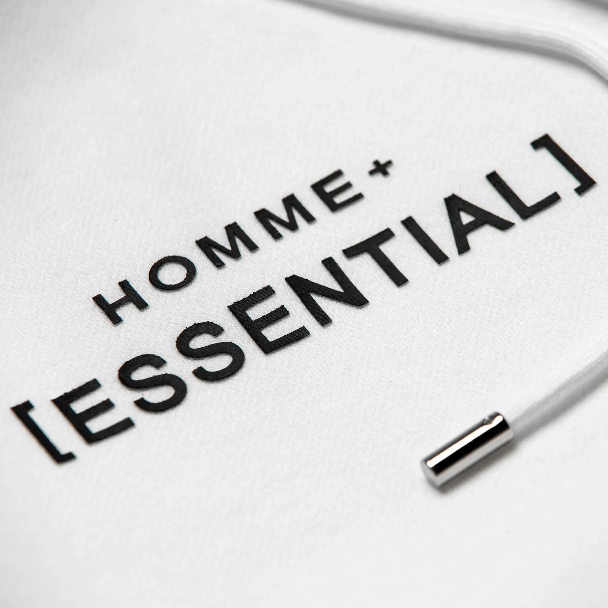 HOMME  'ESSENTIAL' Heavyweight Hoodie White
