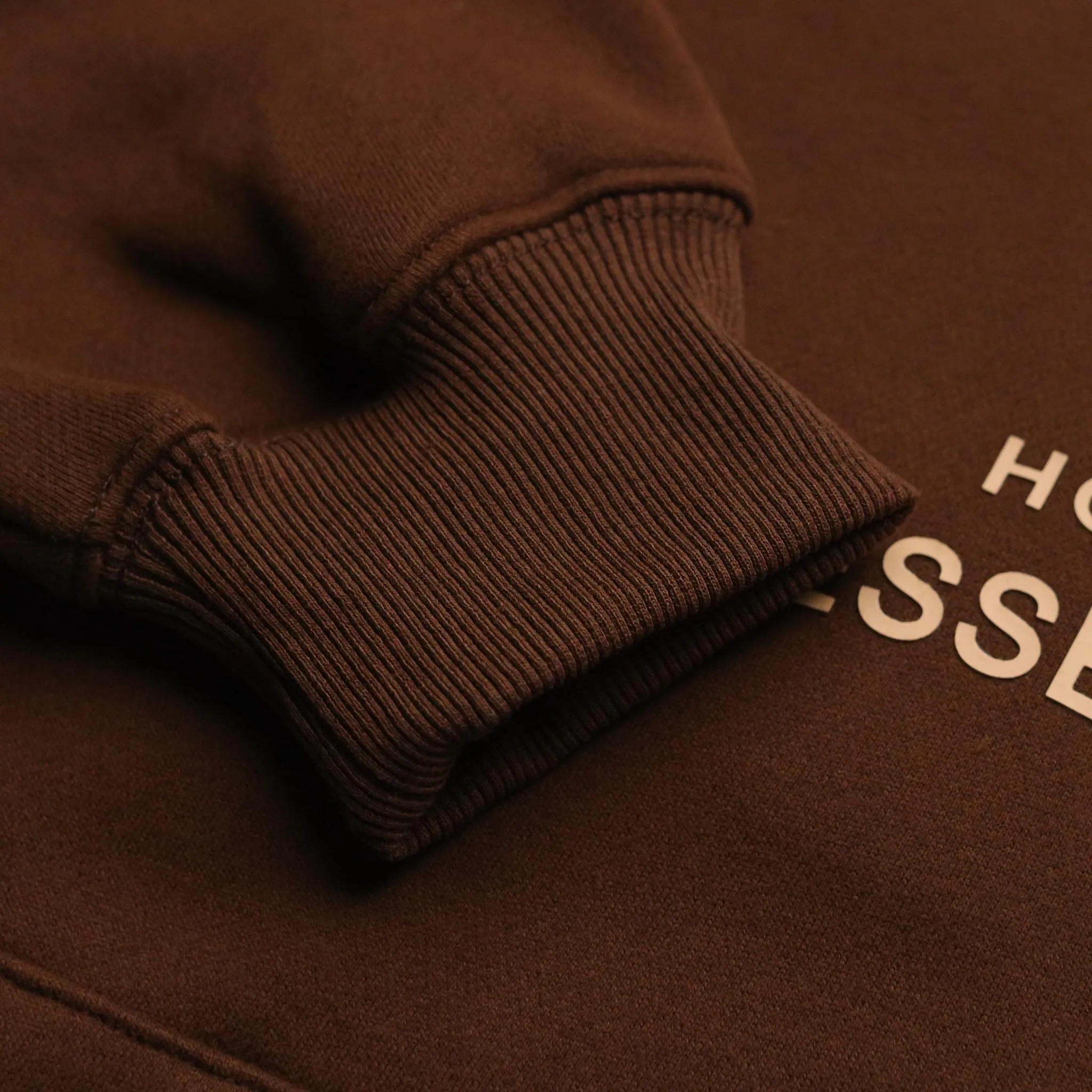 HOMME  Essential Hoodie Dark Chocolate