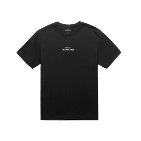 HOMME  'ESSENTIAL' Rubber Print Tee Black