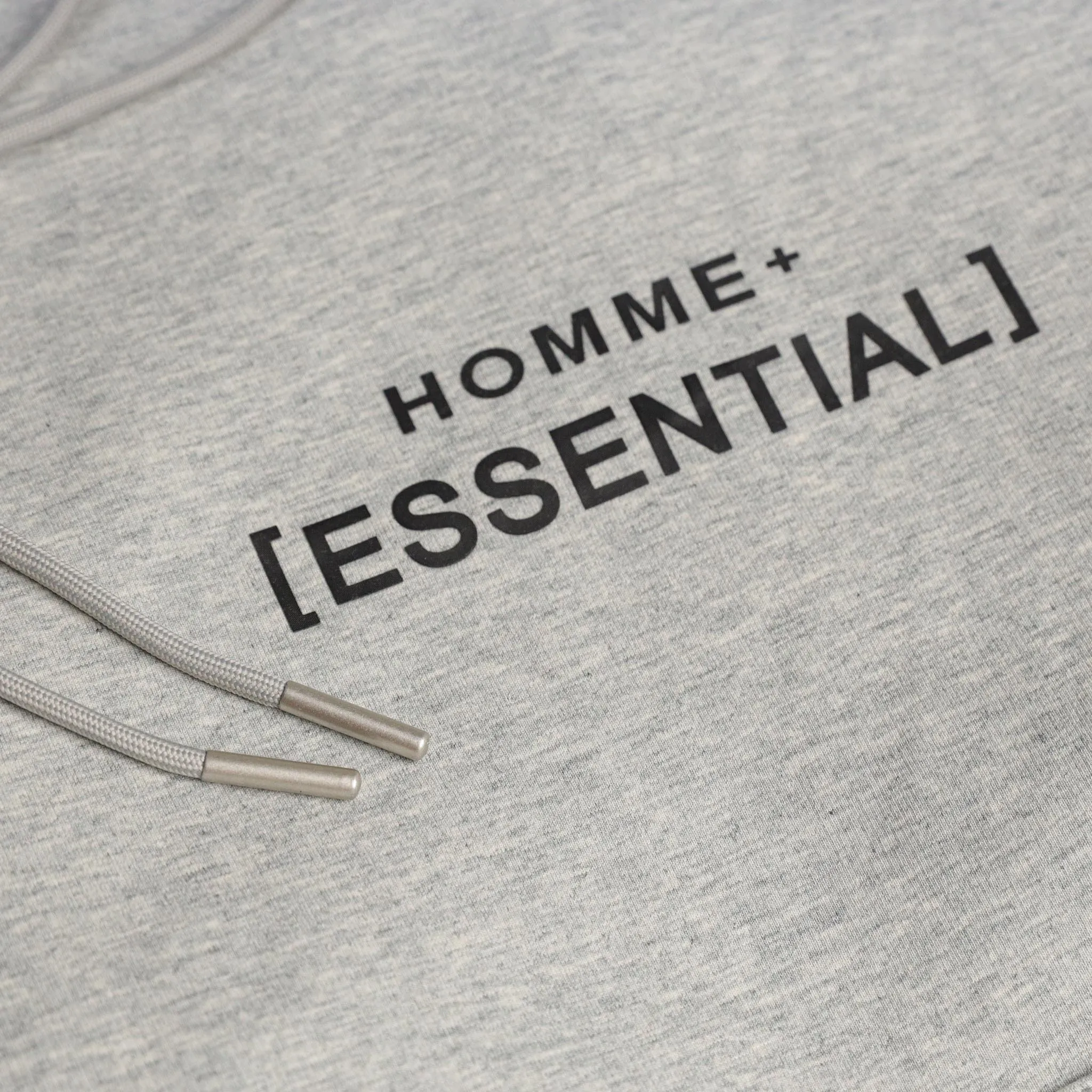HOMME  Essentials Hoodie Heather Grey