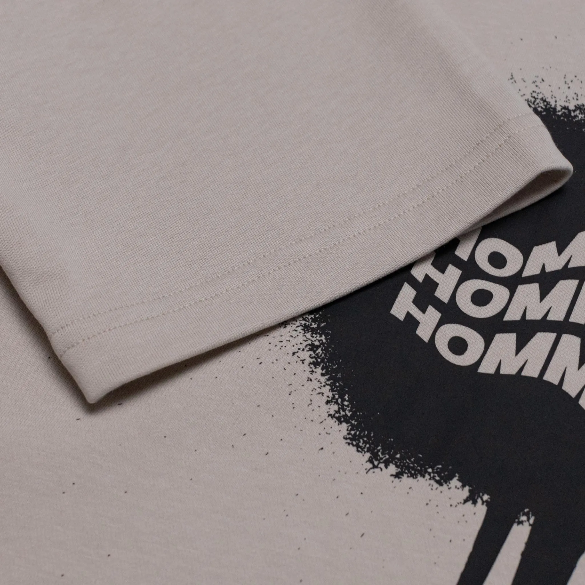 HOMME  Ink Splash Tee Sand