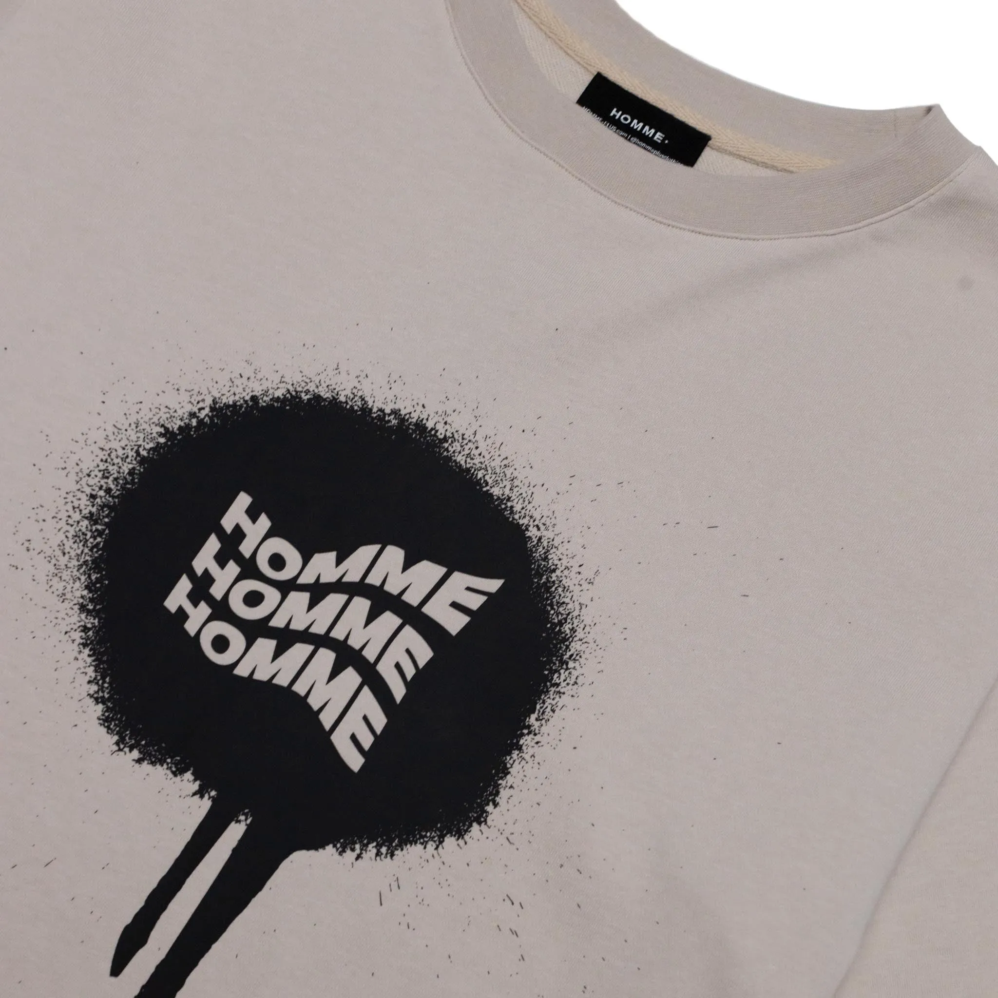 HOMME  Ink Splash Tee Sand