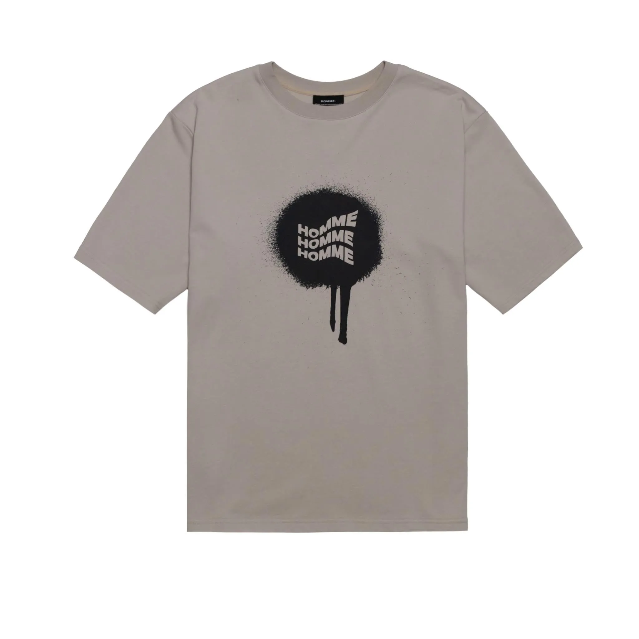 HOMME  Ink Splash Tee Sand