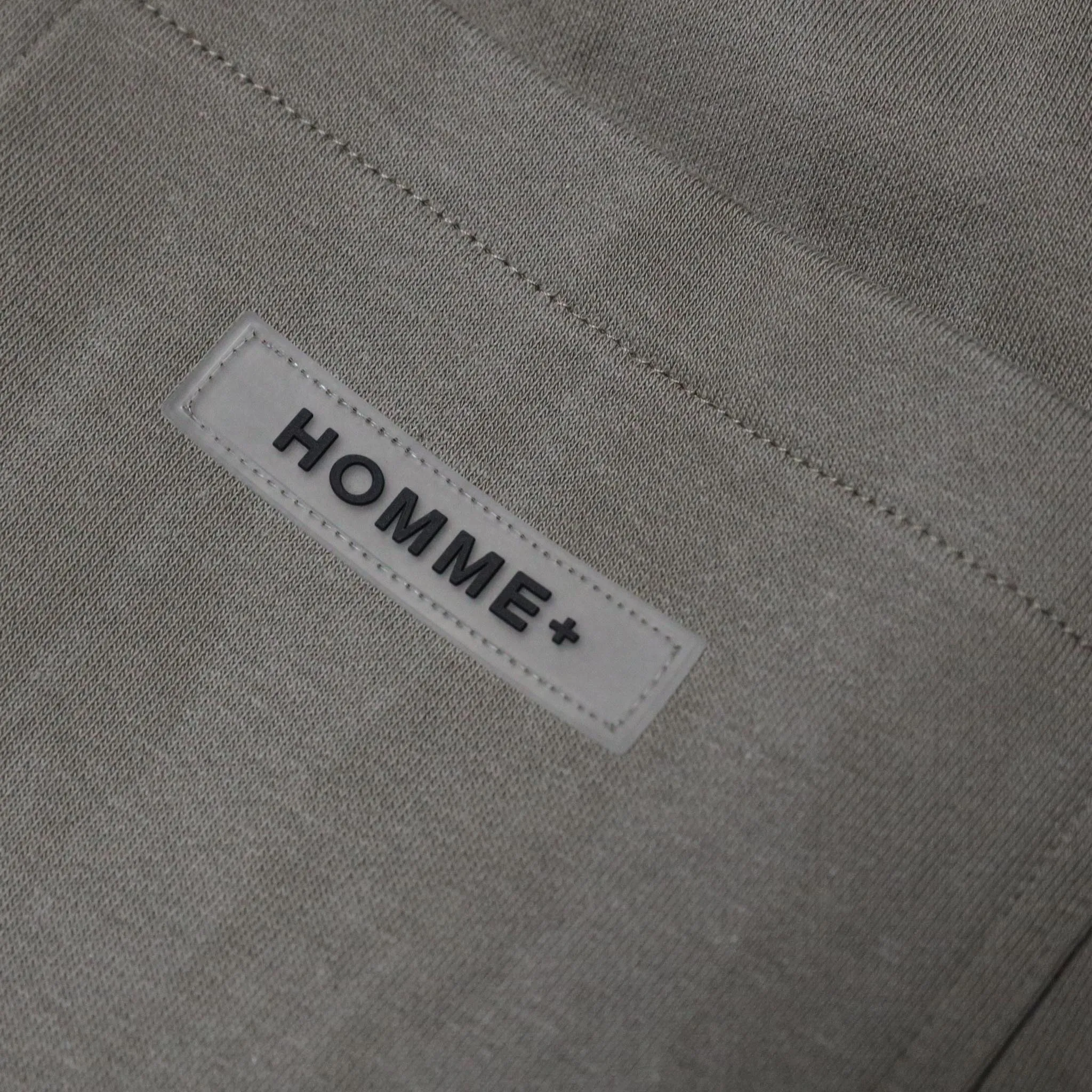 HOMME  Old English Acid Wash Jogger Dark Taupe