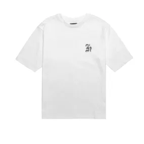 HOMME  Old English Script Tee White
