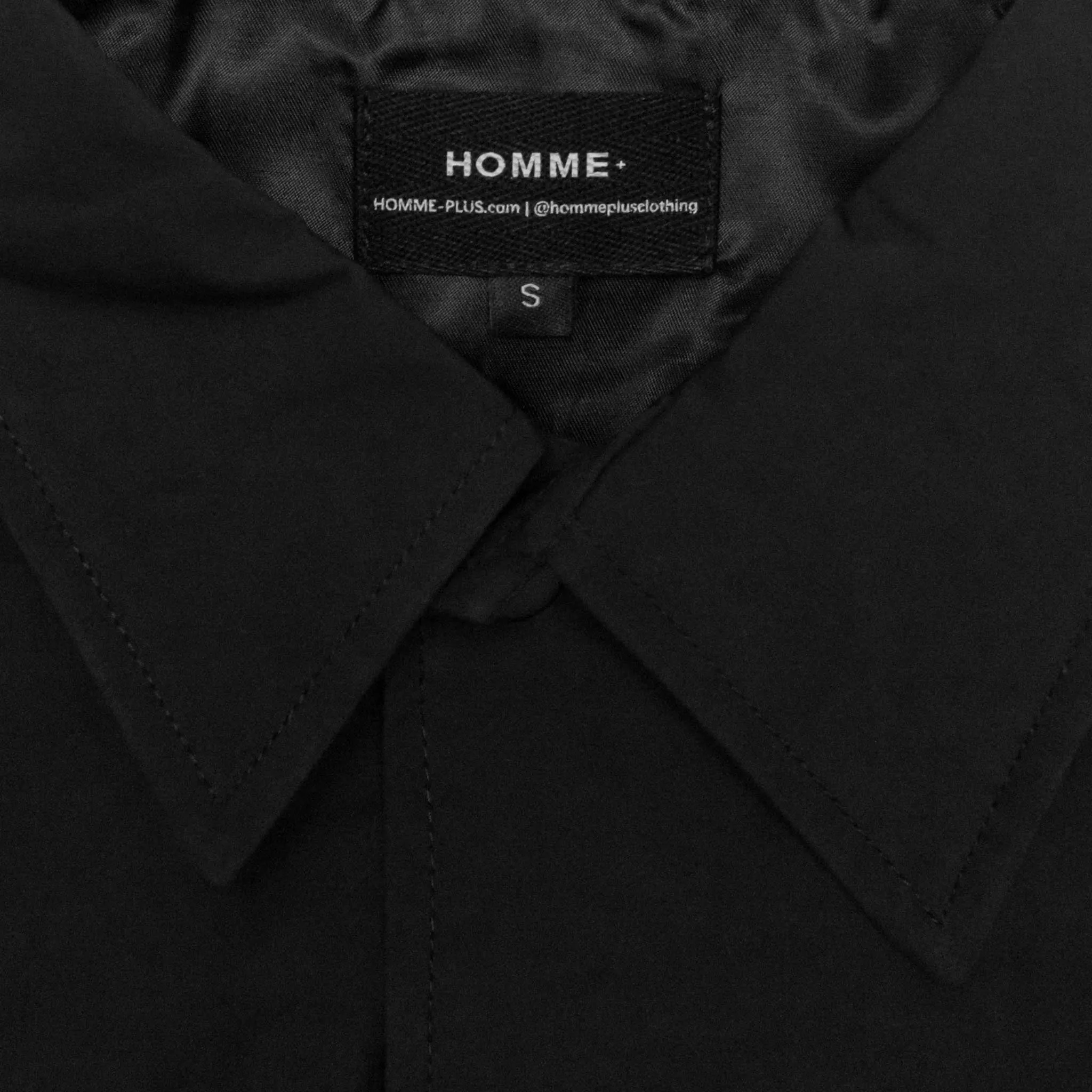 HOMME  Parenthesis Coach Jacket Black