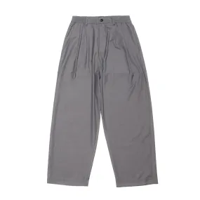 HOMME  Pleated Loose Trouser Grey