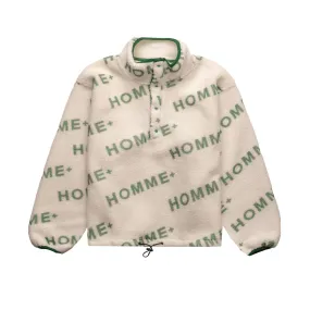 HOMME  Polar Fleece Logo Pullover Green