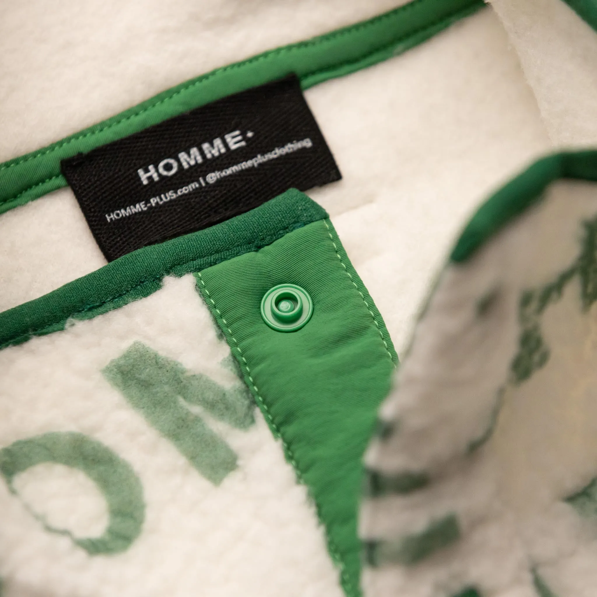 HOMME  Polar Fleece Logo Pullover Green