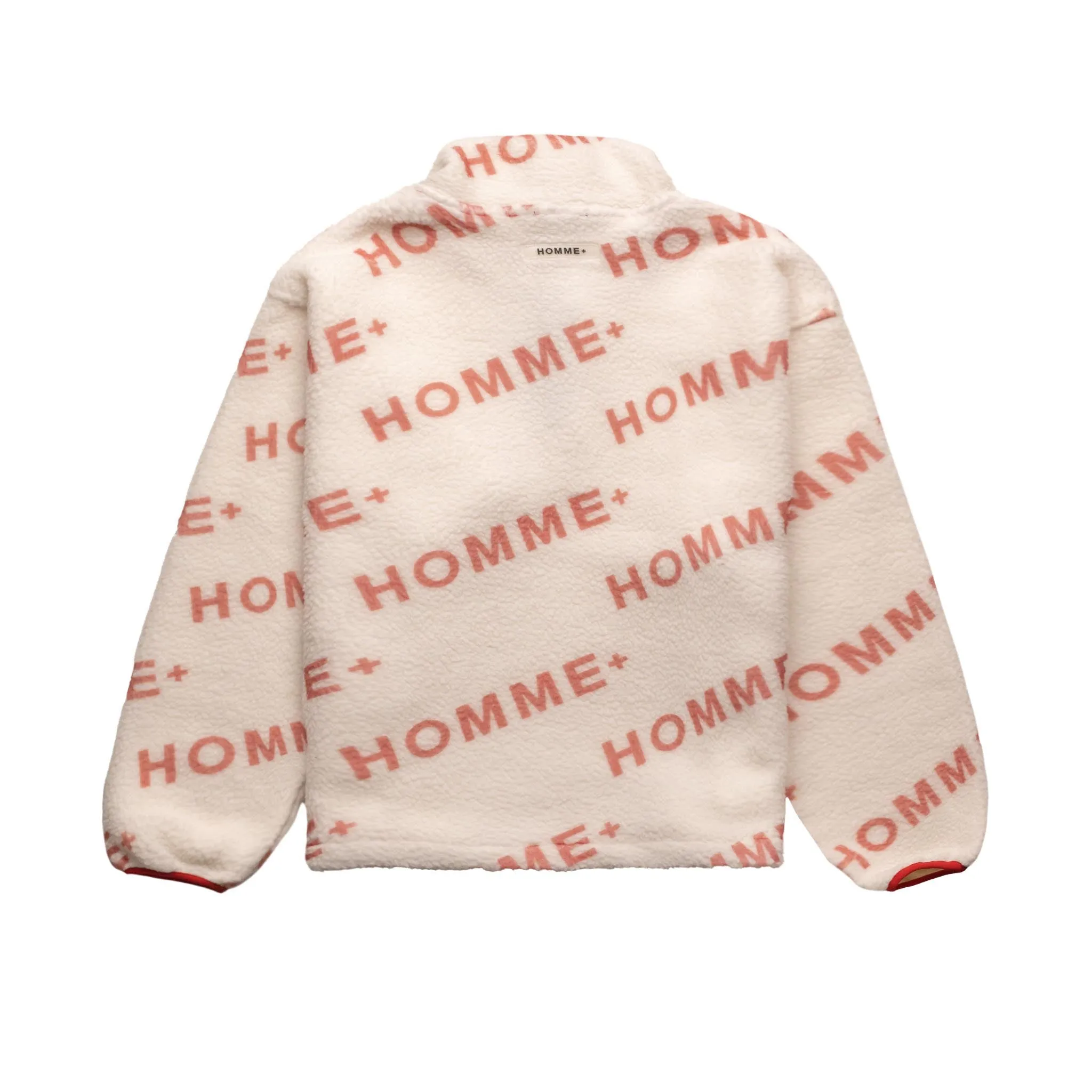 HOMME  Polar Fleece Logo Pullover Red