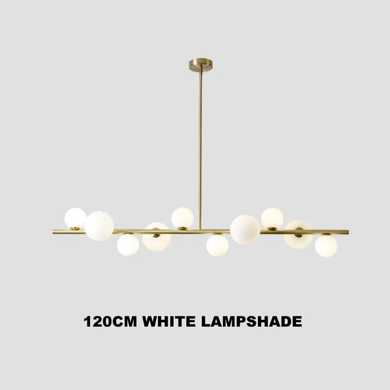 Horizontal Ceiling Hanging Chandelier Lights Kitchen Island Linear Bar Pendant Lamp Dining Room Restaurant Lighting Fixtures