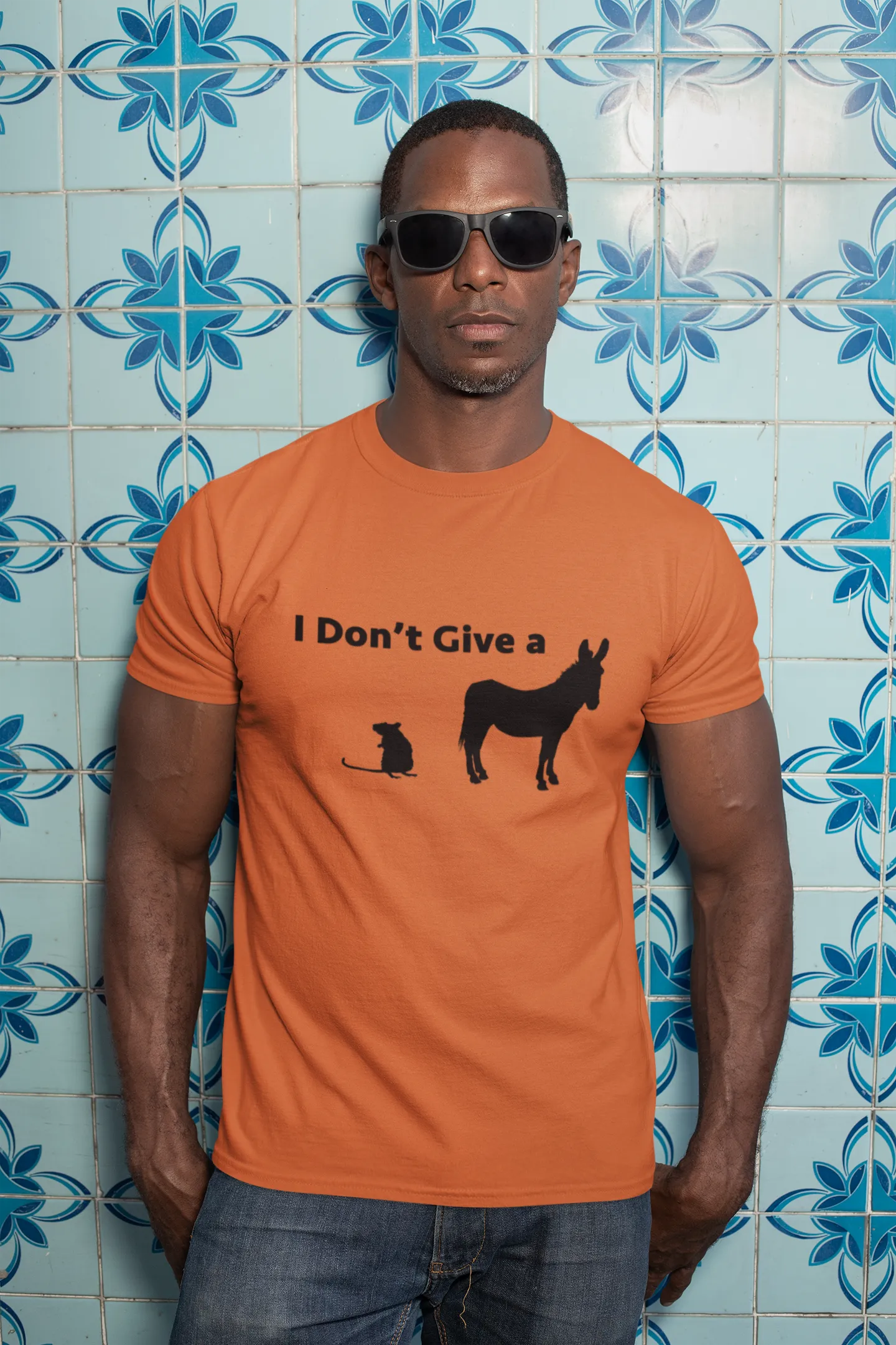 I Don't Give A Rats Ass Sarcastic Tshirt, Sarcastic Tshirt: 'I Don't Give Rats Ass' with Rat and Funny Design