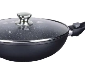 Imperial Collection IM-FWK28-DM; Marbled coating wok with detachable handle 28cm