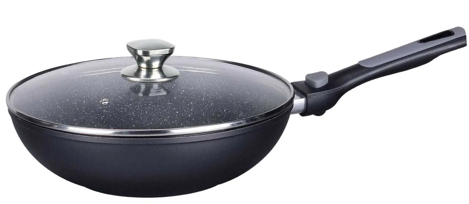 Imperial Collection IM-FWK28-DM; Marbled coating wok with detachable handle 28cm