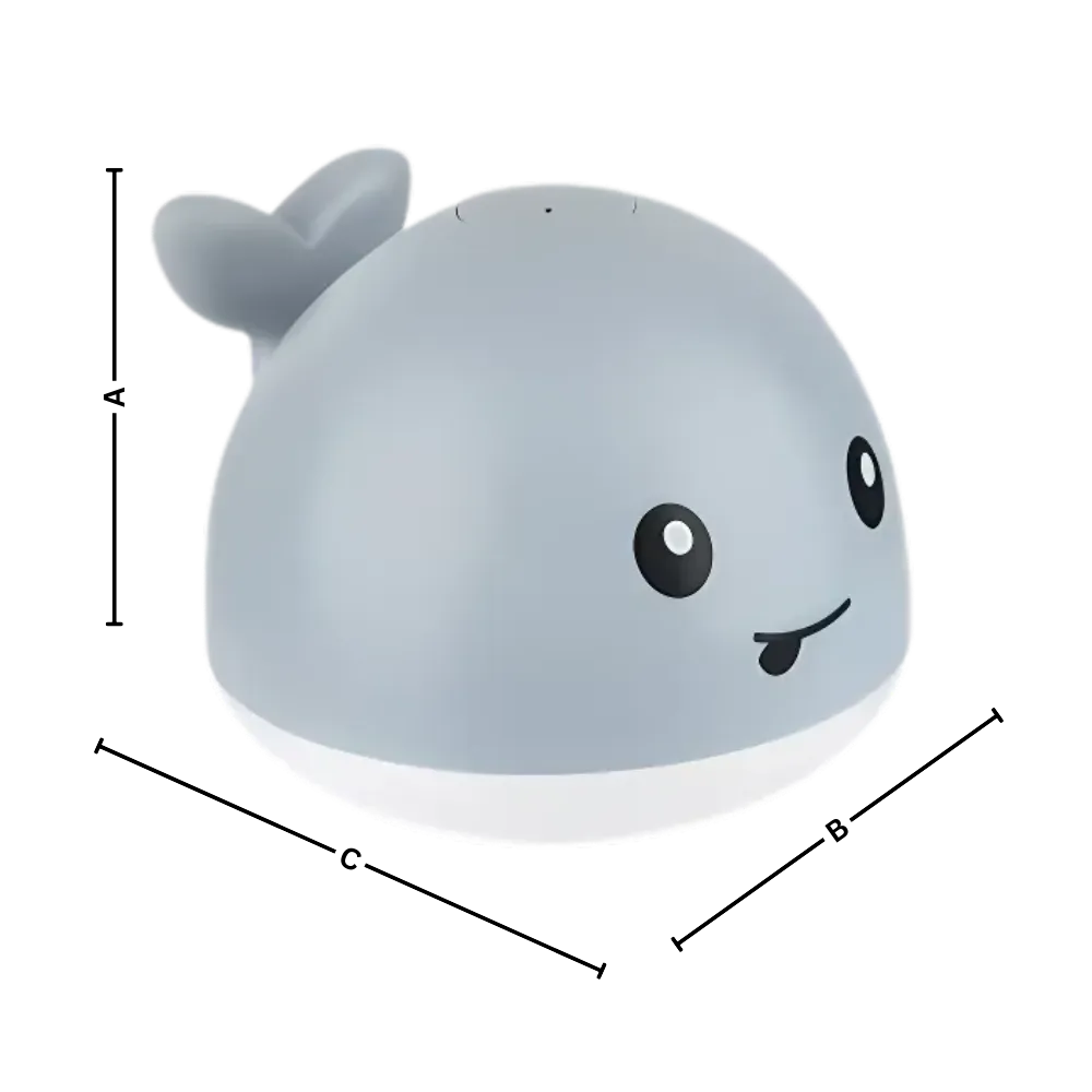 Interactive Whale Bath Toy With Lights