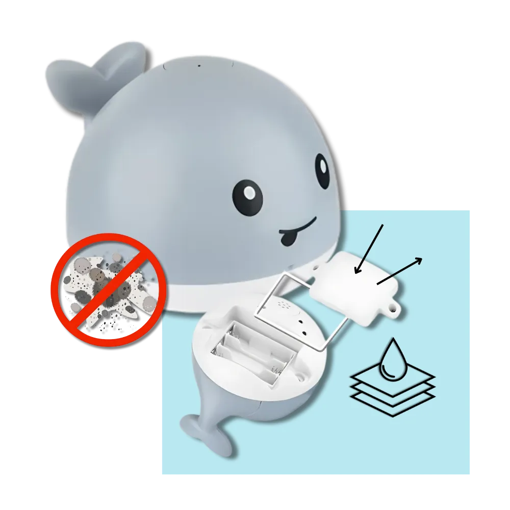 Interactive Whale Bath Toy With Lights