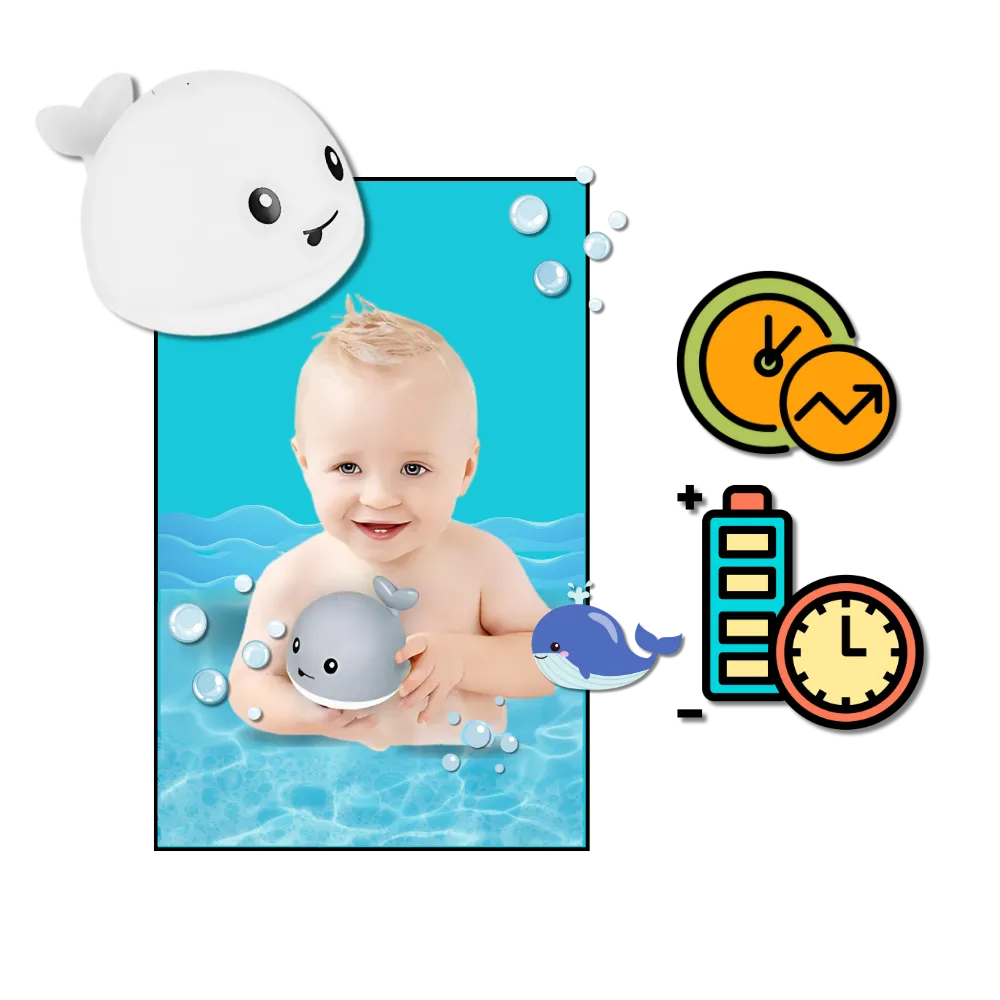 Interactive Whale Bath Toy With Lights