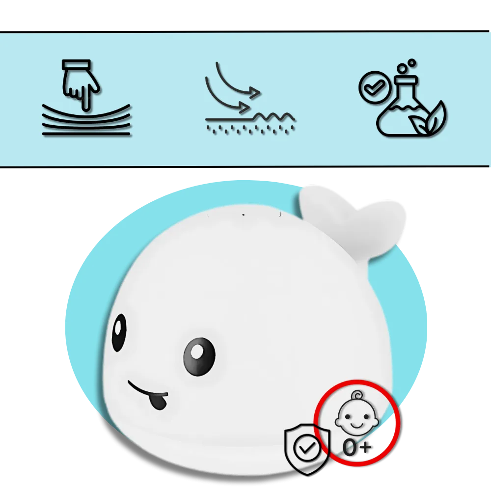Interactive Whale Bath Toy With Lights