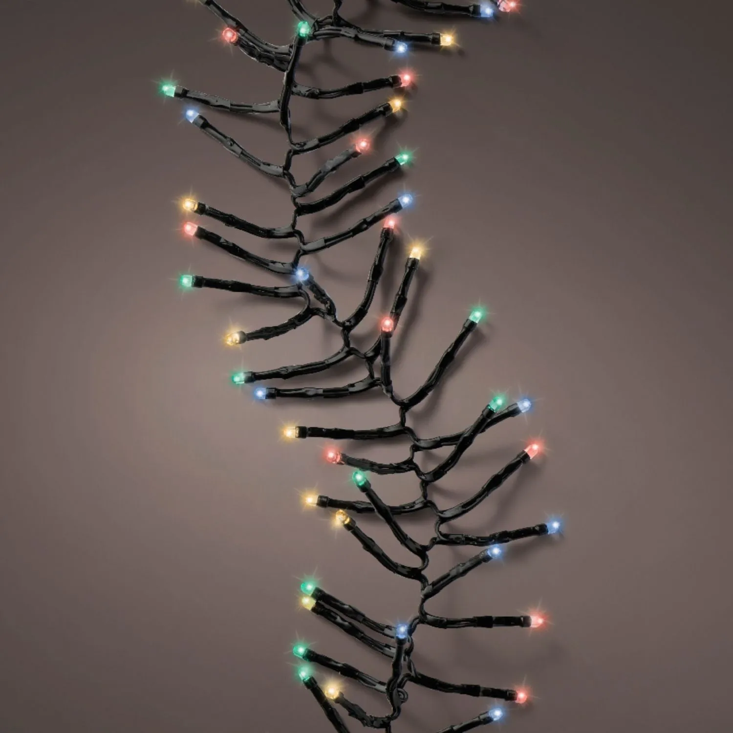 Lumineo 7m Soft Multi-Coloured Twinkle Effect LED Cluster Lights