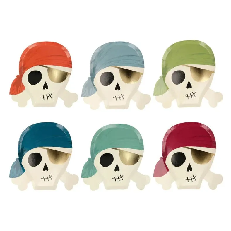 MERI MERI PIRATE PLATES 8PK
