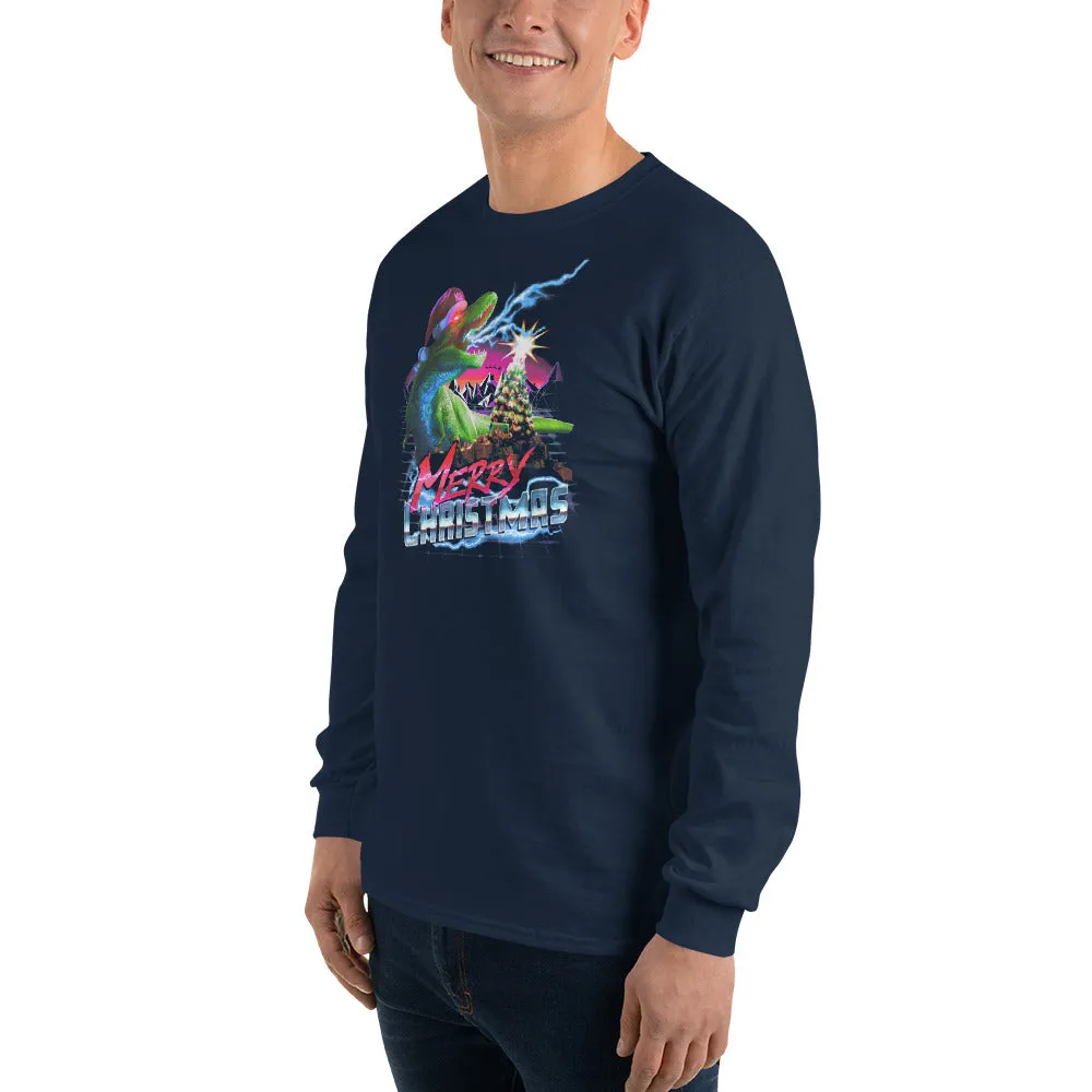 MSE Winter - Dino Christmas Men’s Long Sleeve Shirt