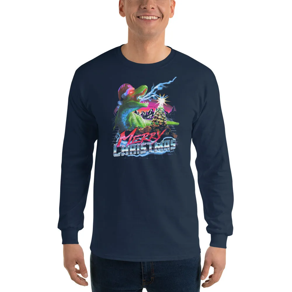 MSE Winter - Dino Christmas Men’s Long Sleeve Shirt