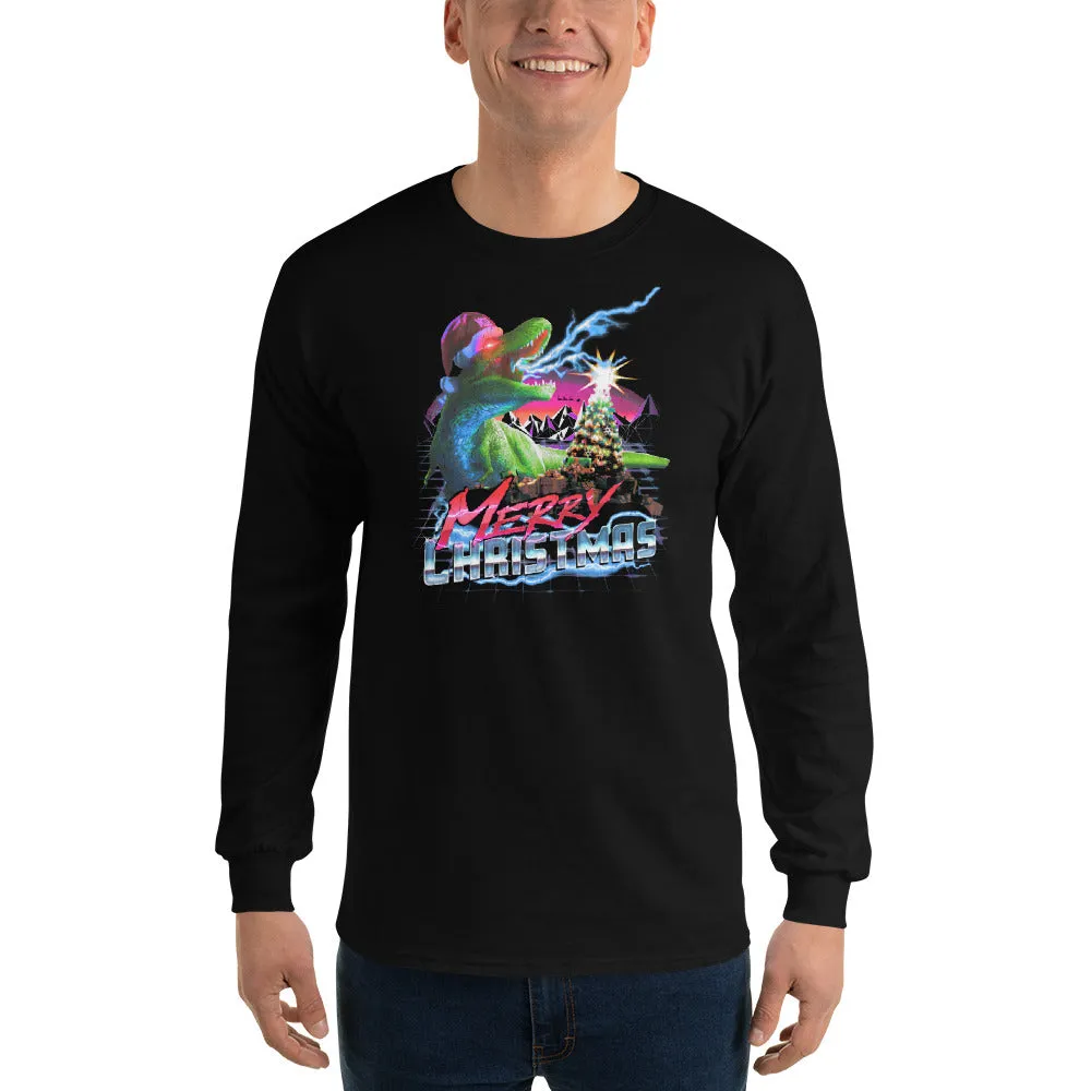 MSE Winter - Dino Christmas Men’s Long Sleeve Shirt