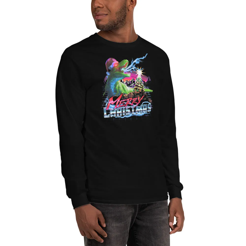 MSE Winter - Dino Christmas Men’s Long Sleeve Shirt