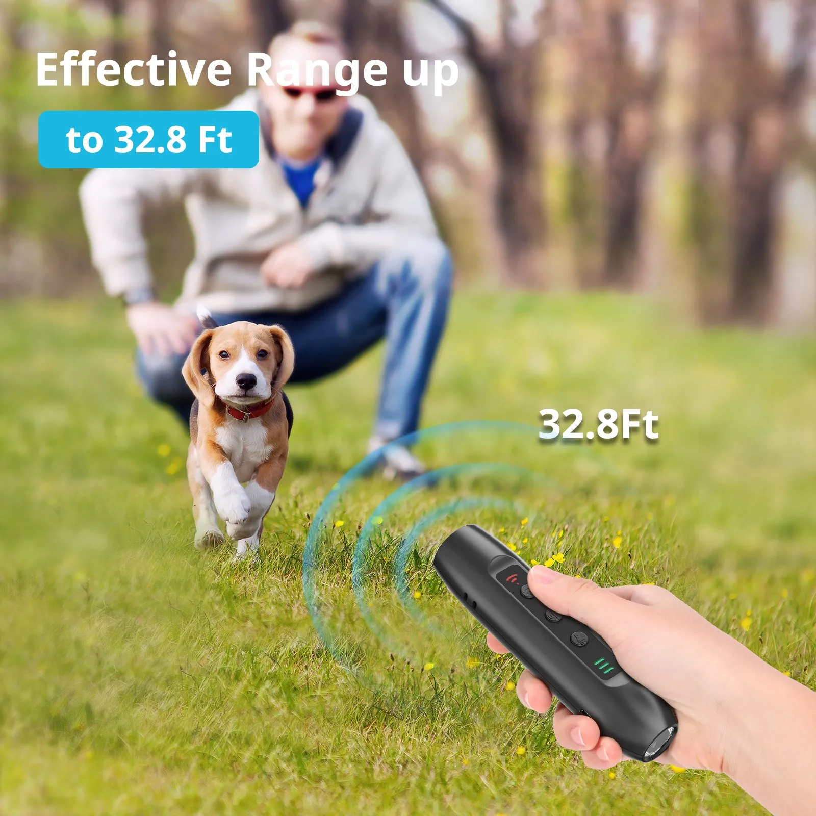 N10 Pro Dog Repeller with Multicolored Light Torch