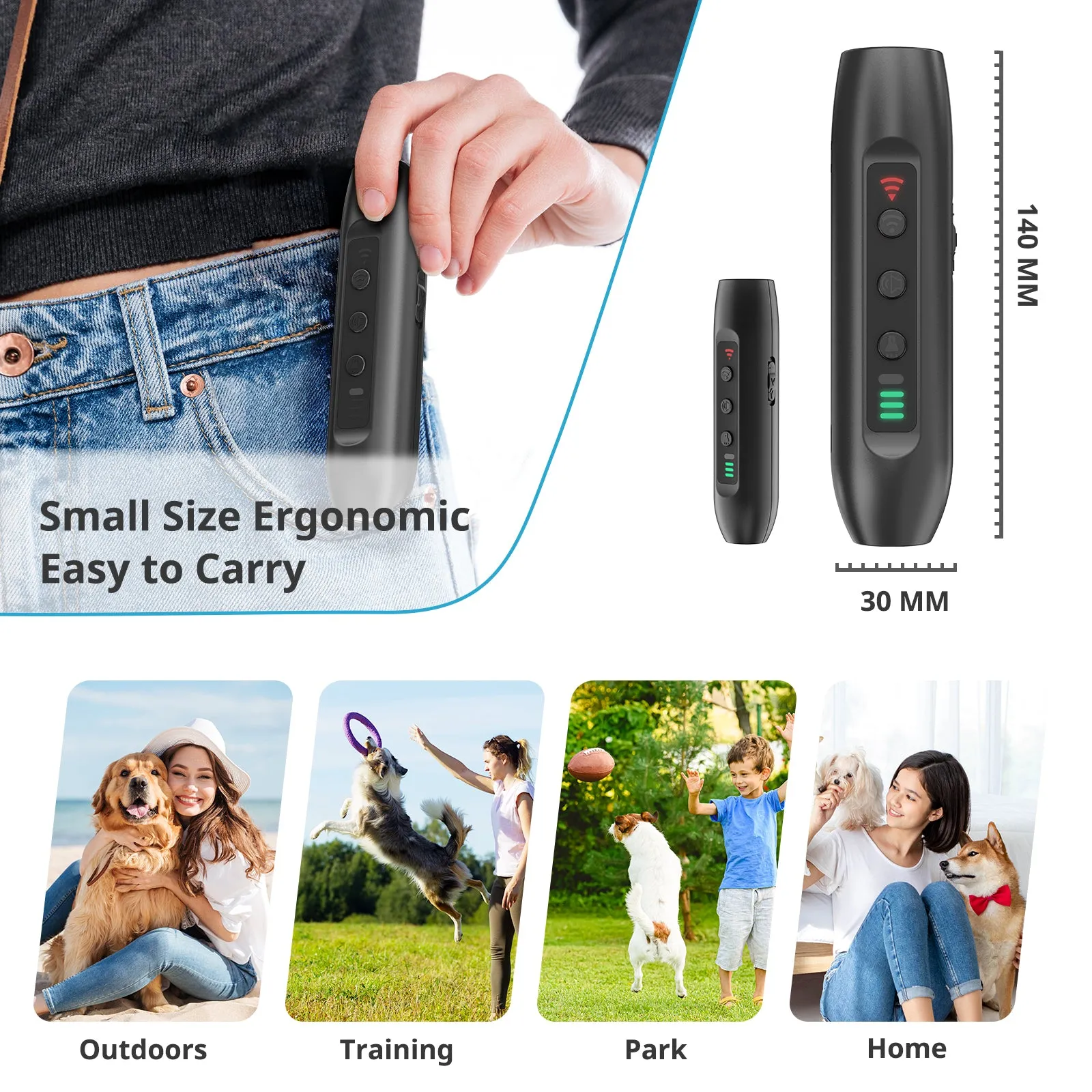 N10 Pro Dog Repeller with Multicolored Light Torch