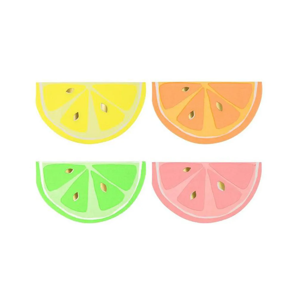 Neon Citrus Napkins -- Multicolor