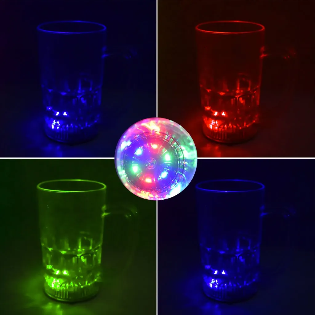 Plastic Rainbow Magic Color Cup with LED Light - H02581