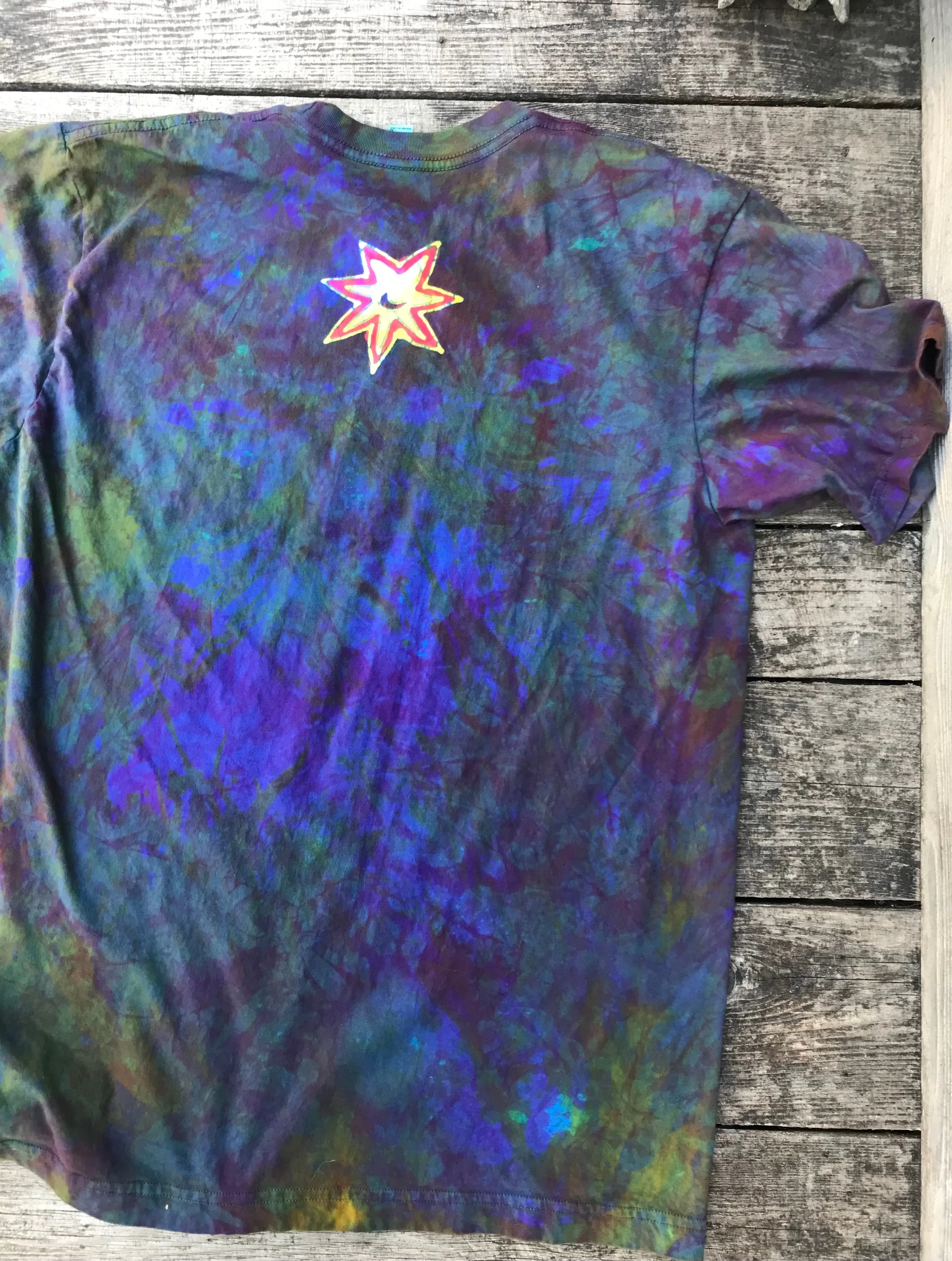 Reserved for Marianne Sunrise Sunset Moon Star Batik T-shirt