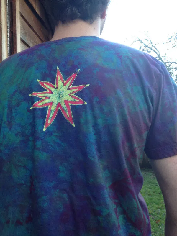 Reserved for Marianne Sunrise Sunset Moon Star Batik T-shirt