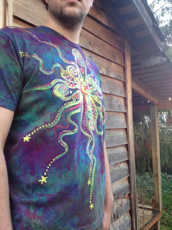 Reserved for Marianne Sunrise Sunset Moon Star Batik T-shirt