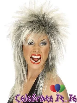 Rock Diva Wig - Silver