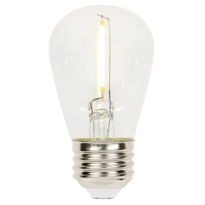 S14 1.2-Watt (15 Watt Equivalent) Medium Base Clear LED Lamp