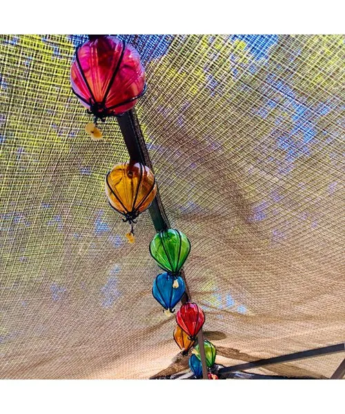 Solar Balloon Light String – 9 LED Lights, 10 Ft Length! Indoor/Outdoor! A soft glow from the Hot Air Balloons LED makes this an attractive addition to your decor.