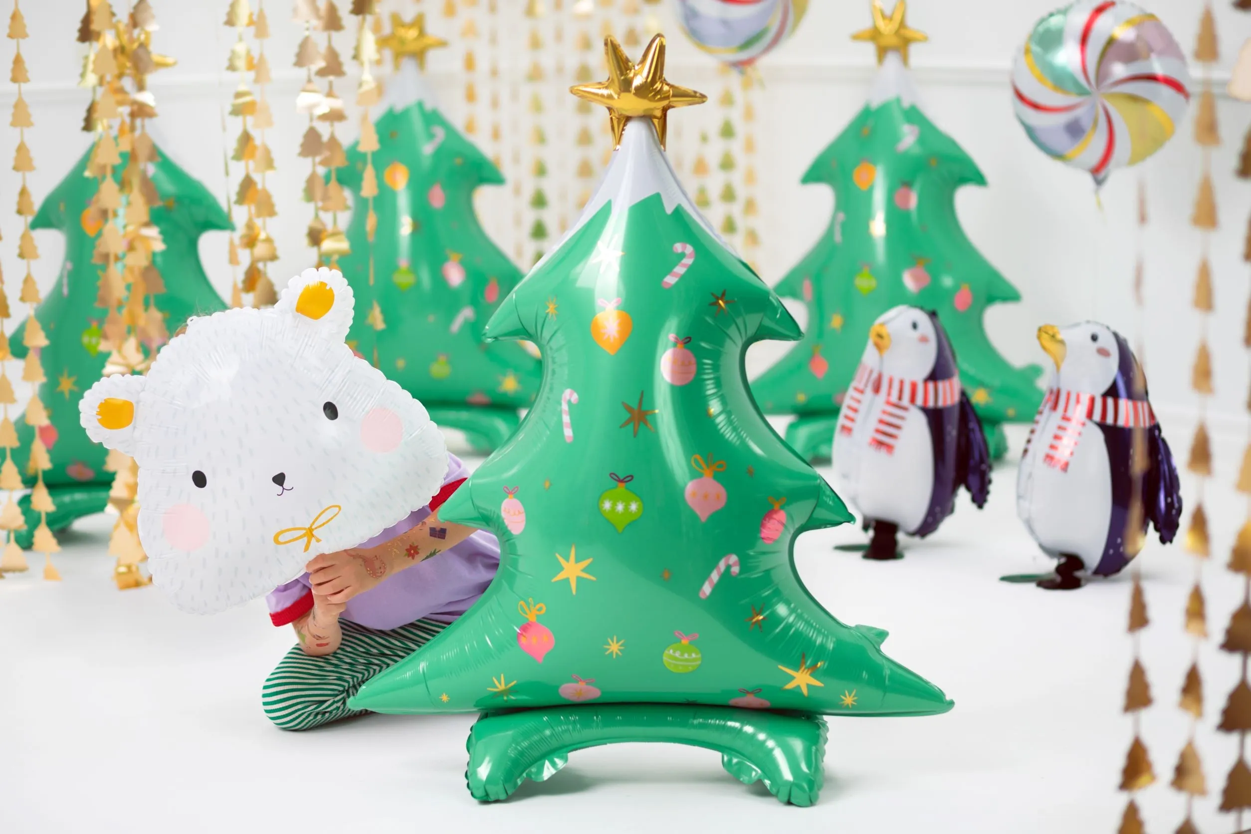 Standing Christmas Tree Foil Balloon