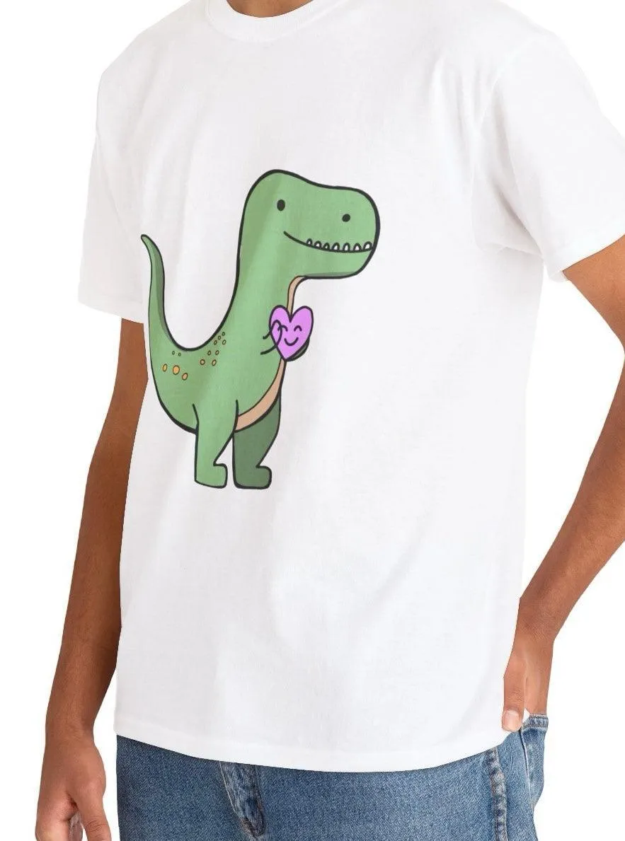T-rex Holding Heart T-shirt