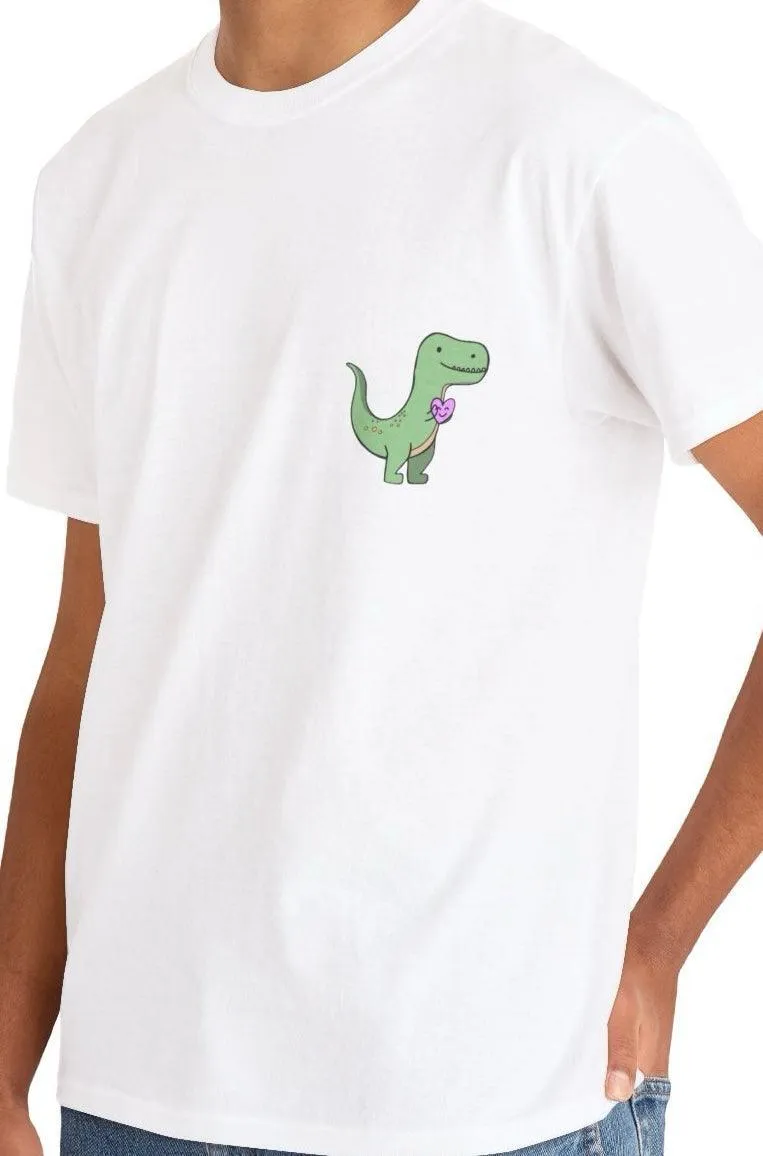 T-rex Holding Heart T-shirt