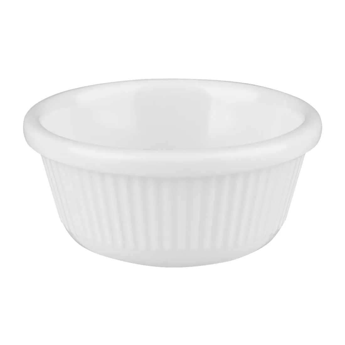 T844 Kristallon Melamine Fluted Ramekins 57mm (Pack of 12)