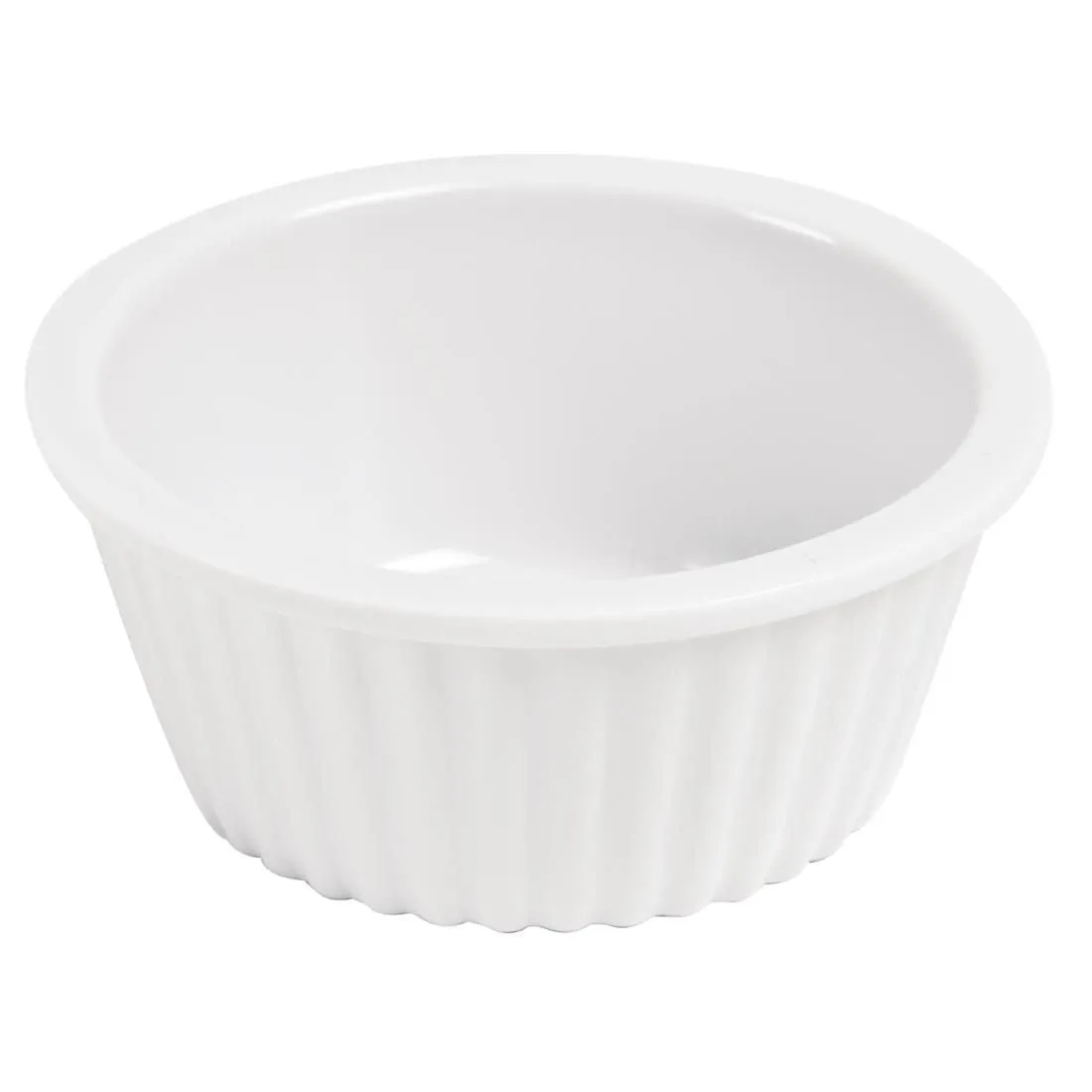 T844 Kristallon Melamine Fluted Ramekins 57mm (Pack of 12)