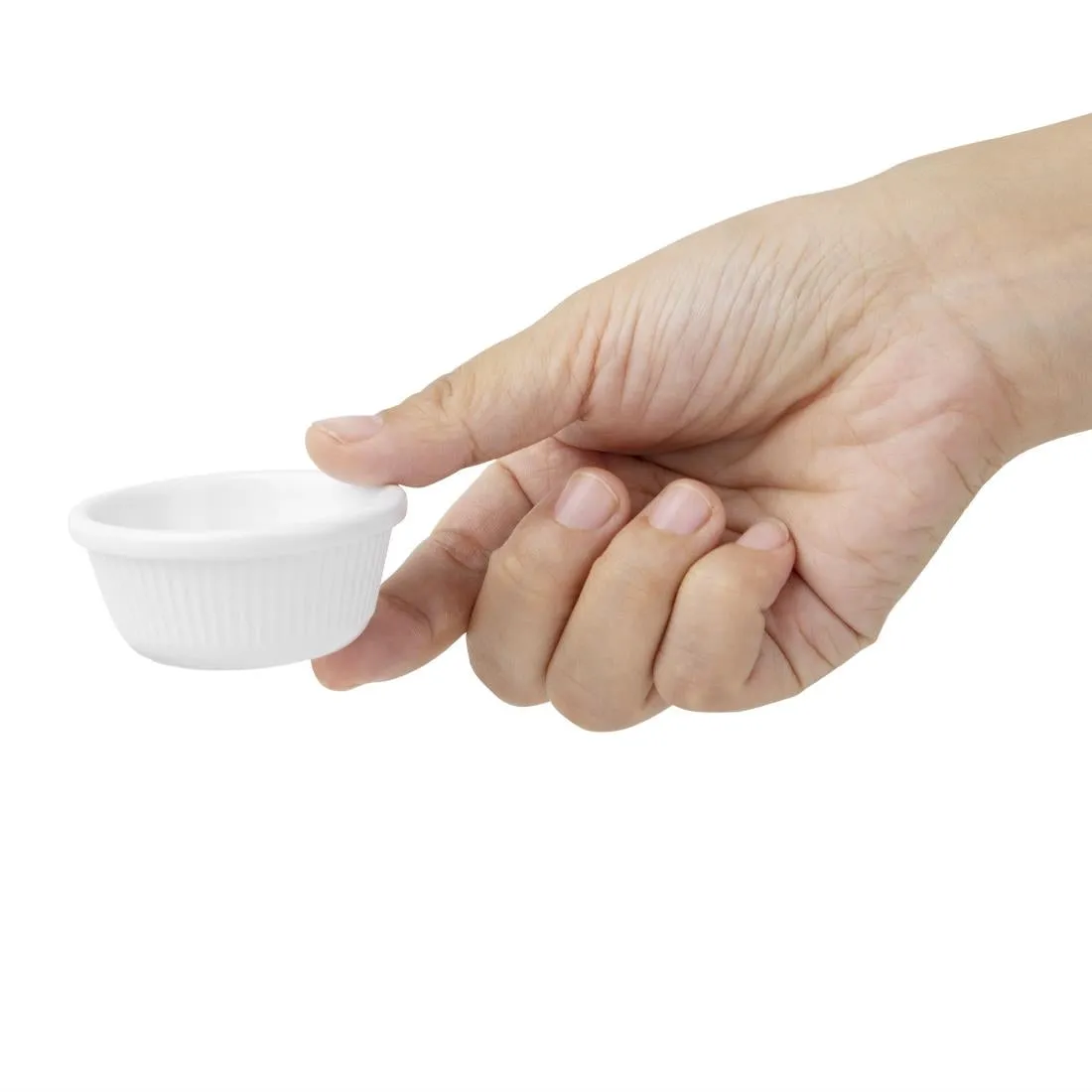 T844 Kristallon Melamine Fluted Ramekins 57mm (Pack of 12)