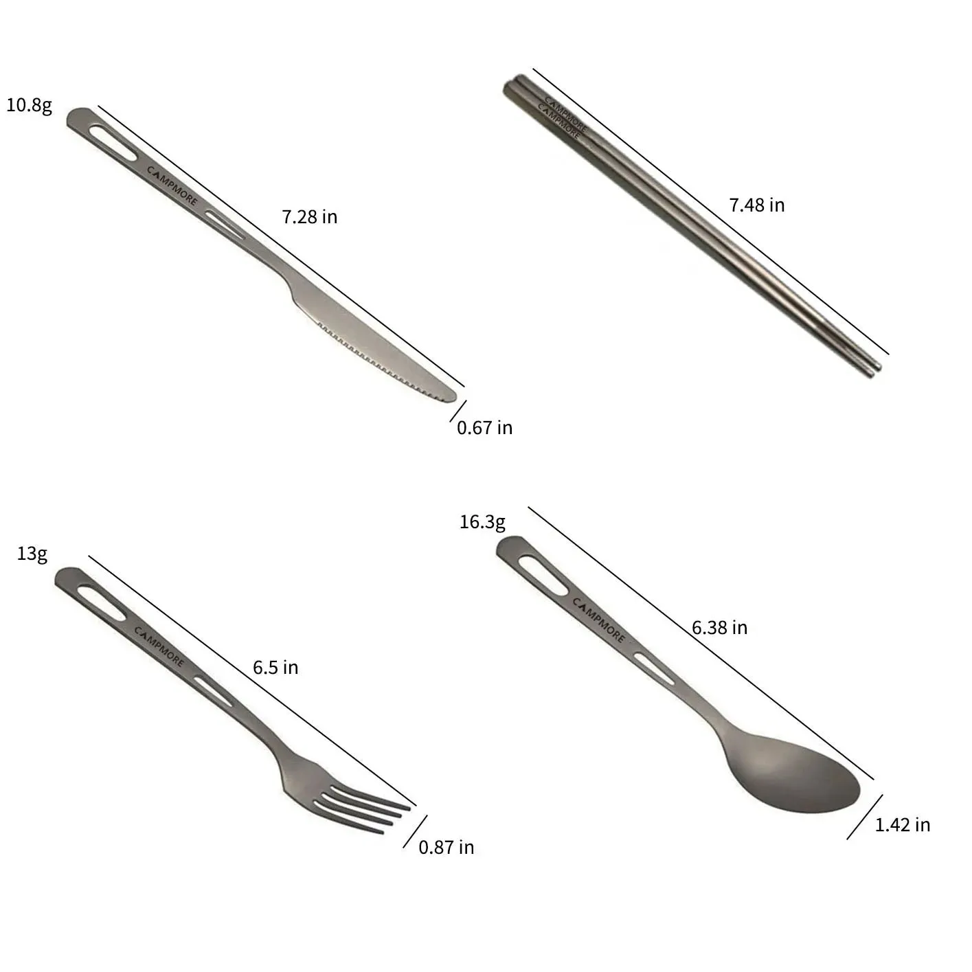 Titanium Tableware Ultralight