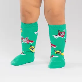 Toddler Dog Costume Party Non-Skid Knee High Socks (Kids)