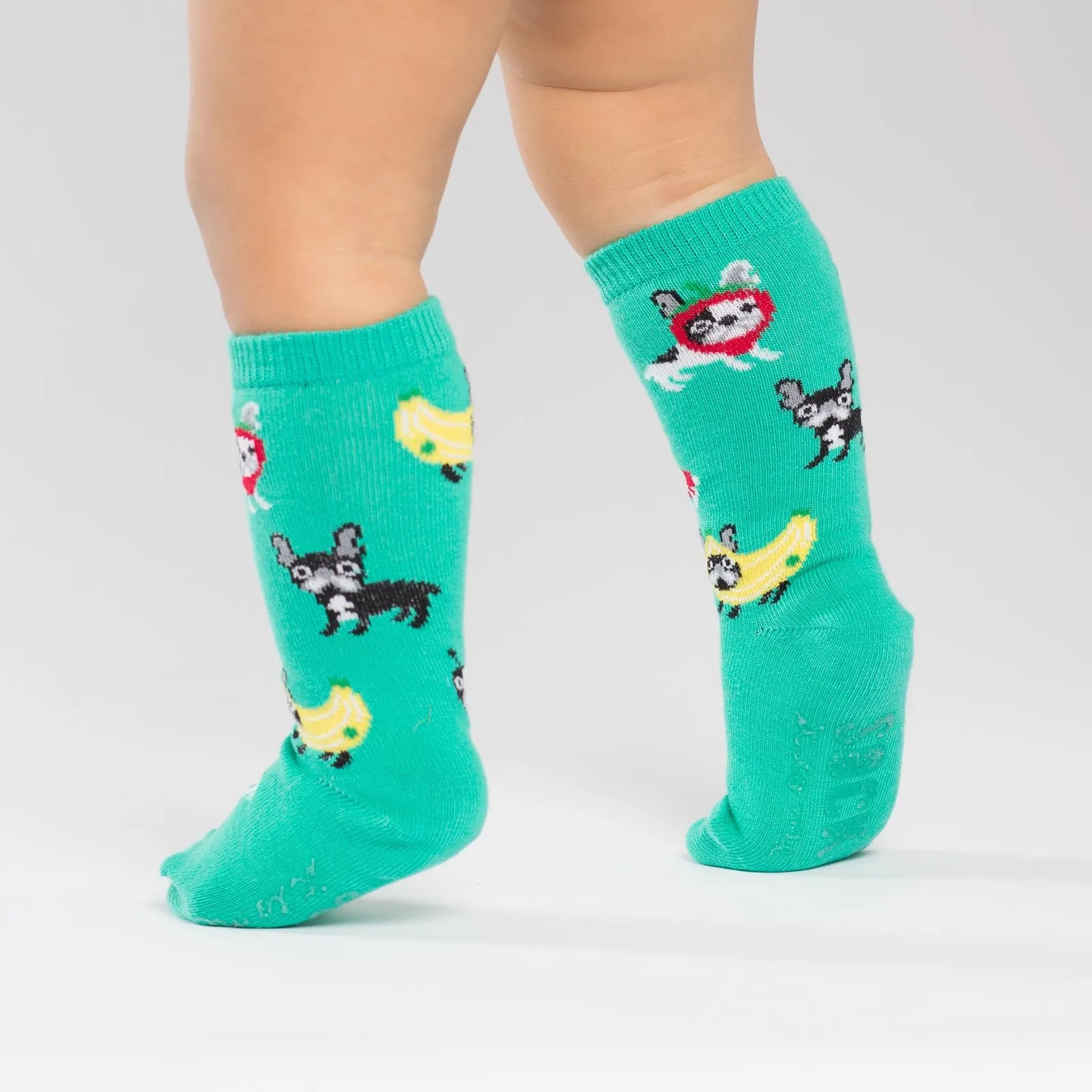 Toddler Dog Costume Party Non-Skid Knee High Socks (Kids)