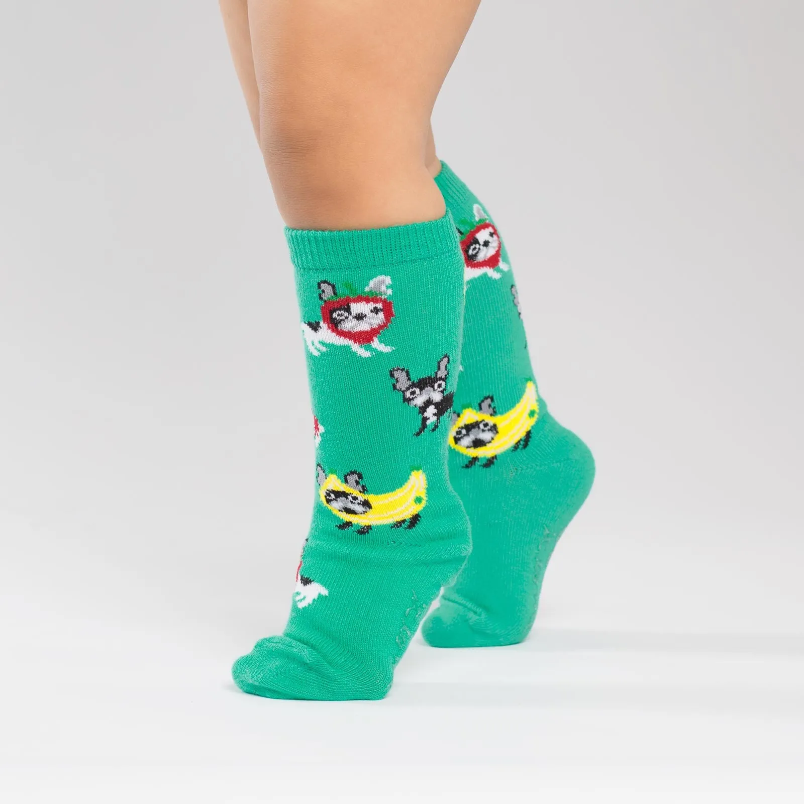 Toddler Dog Costume Party Non-Skid Knee High Socks (Kids)
