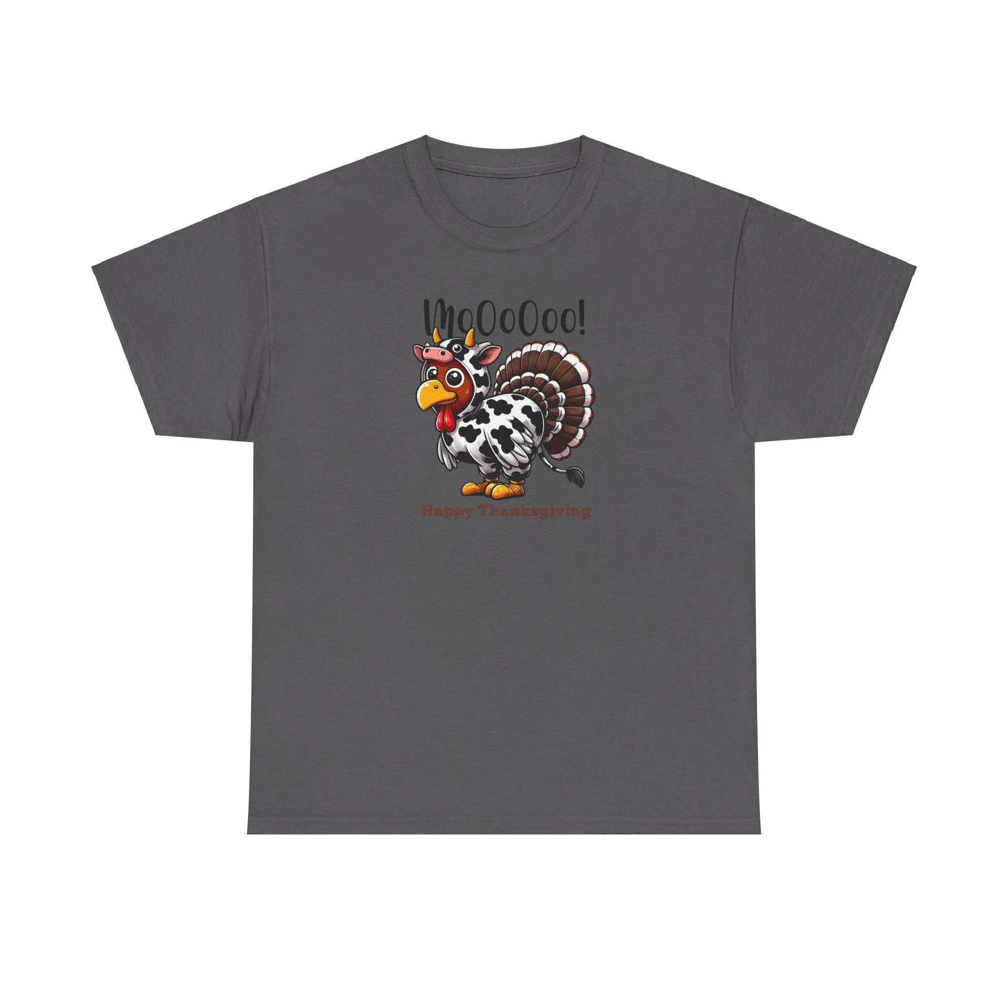 Turkey Cow Thanksgiving T-Shirt
